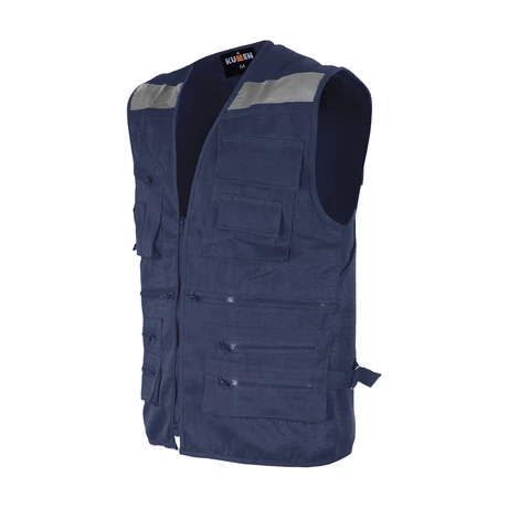 CHALECO GEOLOGO CANVAS AZUL KUMEN