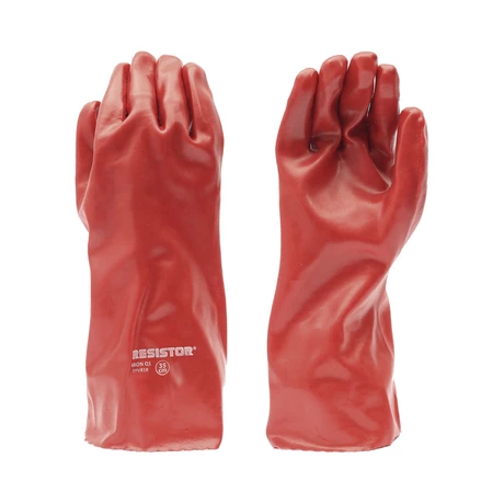 GUANTE KRON PVC ROJO Q1 14' (36CM) ISP RESISTOR