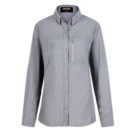 BLUSA OUTDOOR LODGE GRIS KUMEN