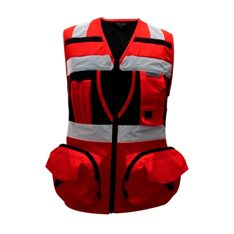 CHALECO MUJER GEOLOGO MINERO ROJO KUMEN