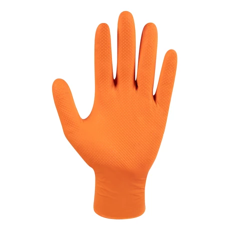 GUANTE NITRILO DESECHABLE NARANJO RESISTOR