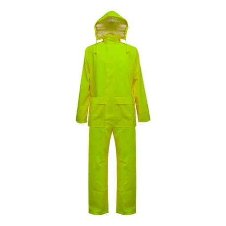 TRAJE PU/PVC HI VIS ANTIACIDO AMARILLO SIBERIA