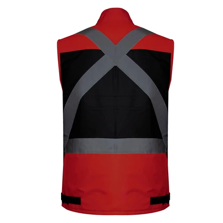 CHALECO GEOLOGO MINERO ANTIÁCIDO ROJO