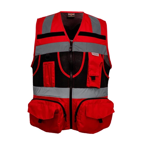 CHALECO GEOLOGO MINERO ROJO KUMEN