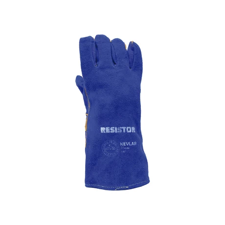 GUANTE SOLDADOR AZUL KEVLAR 14'' RESISTOR
