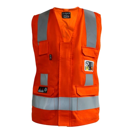 CHALECO MUJER IGNIFUGO FR200 NOMAX NARANJO