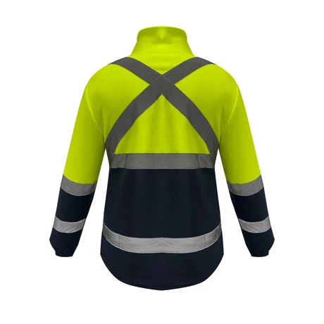 POLERON MICROPOLAR BICOLOR AMARILLO/AZUL KUMEN