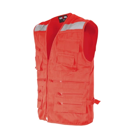 CHALECO GEOLOGO CANVAS ROJO KUMEN