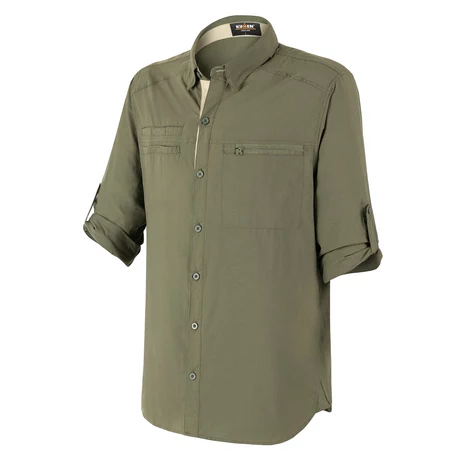 CAMISA OUTDOOR LODGE VERDE OLIVA KUMEN