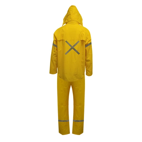 TRAJE SEALTOP PU/PVC ANTIÁCIDO CON CINTA REFLECTANTE AMARILLO SIBERIA