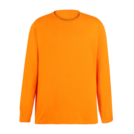 Polera Cuello Redondo Manga Larga Naranjo Kumen