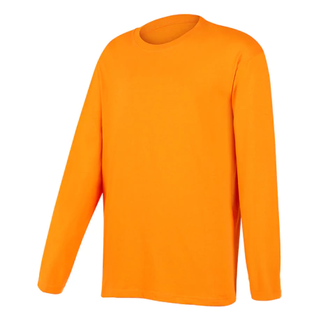 Polera Cuello Redondo Manga Larga Naranjo Kumen
