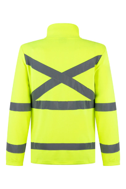 Polerón Micropolar Fluor Cinta Reflectante Amarillo Kumen
