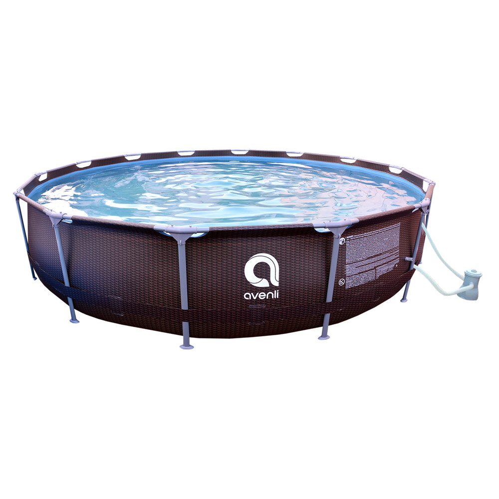 Piscina Redonda con Filtro 10825L 84x427cm Café