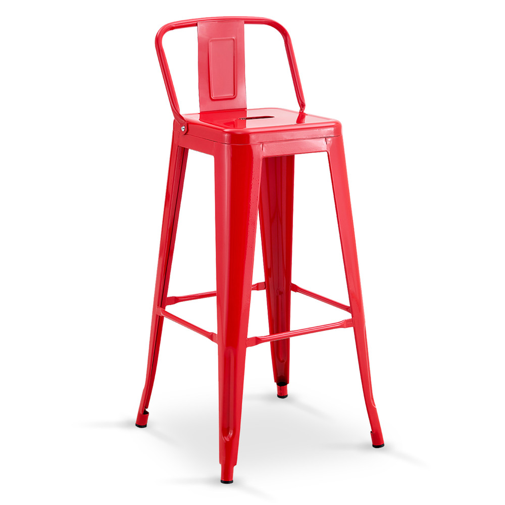 Silla Alta Metal Rojo