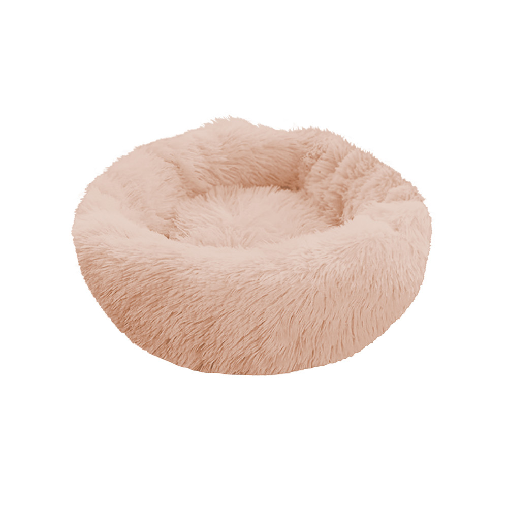 Cama Mascotas Antiestres Circular Felpa L Damasco