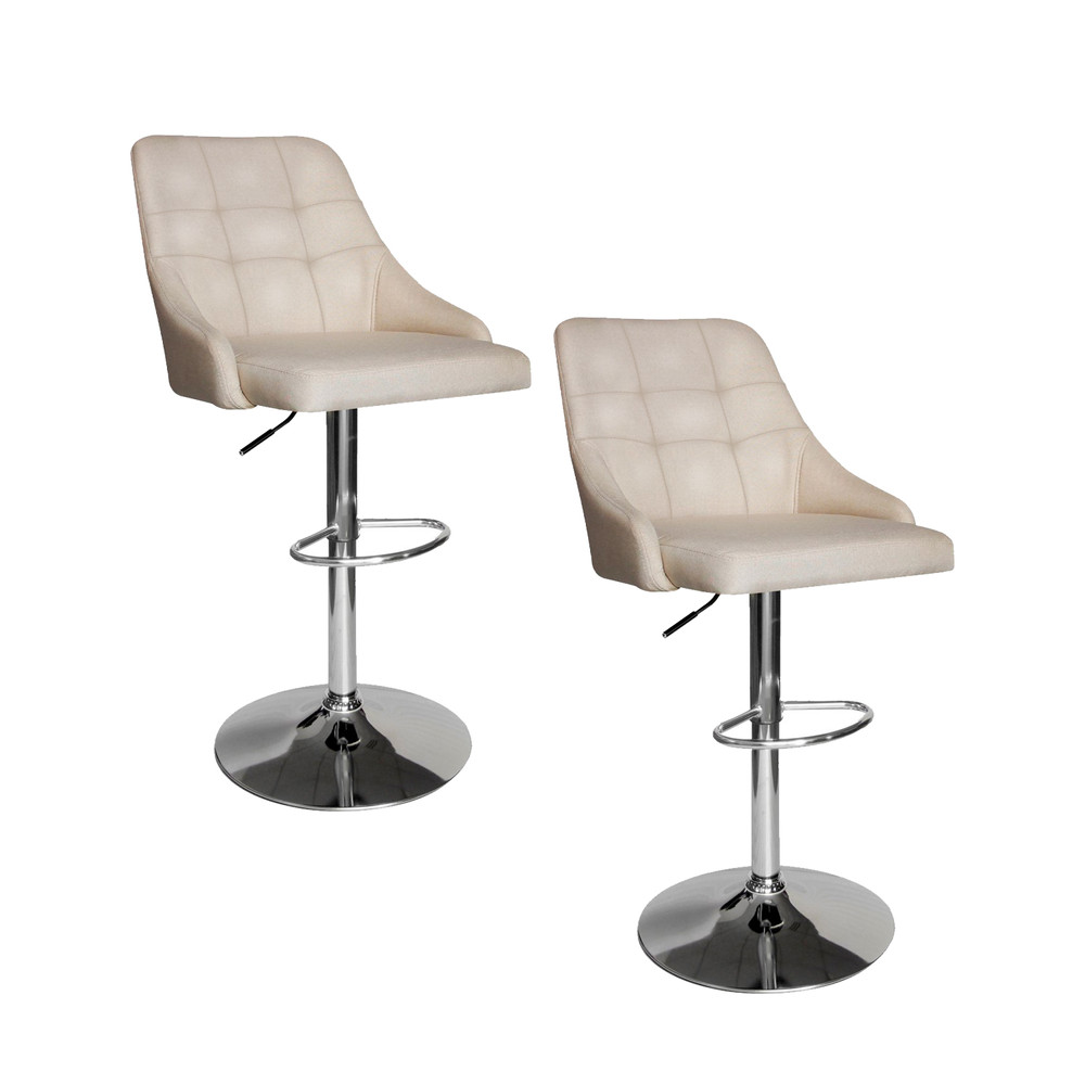 Pack 2 Pisos Bar Taburete Orion Beige