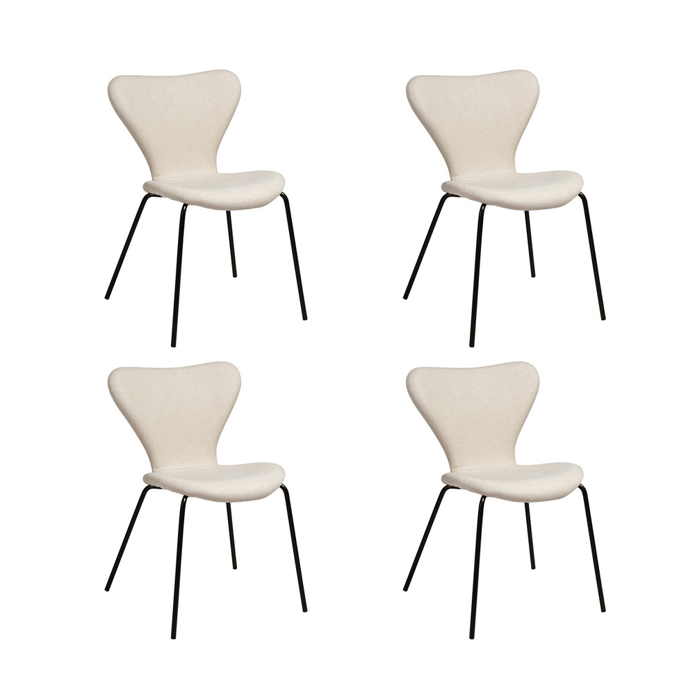 Pack 4 Sillas Comedor Sicodelia Beige