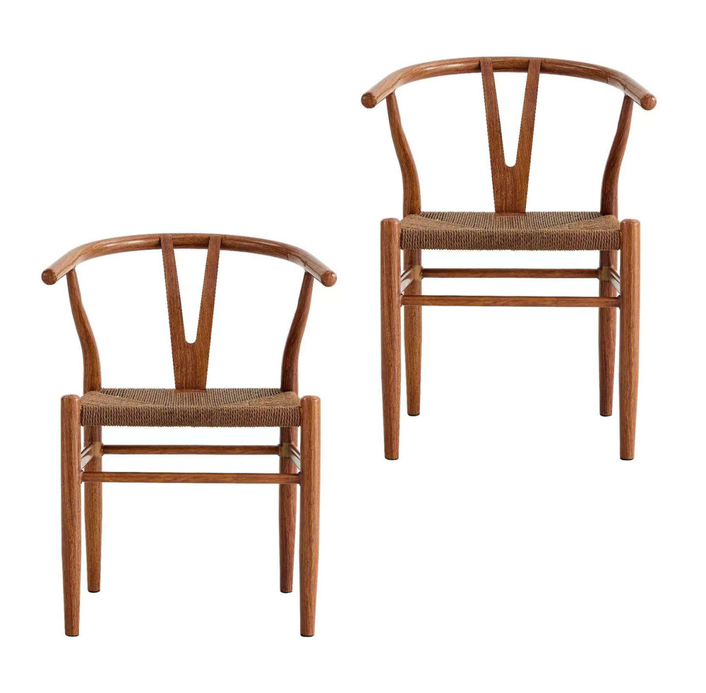 Pack 2 Sillas de Comedor Wishbone Cerezo