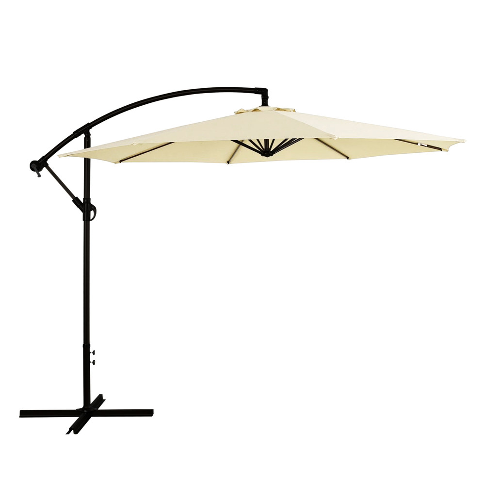 Sombrilla Quitasol Lateral Diámetro 3 metros Beige