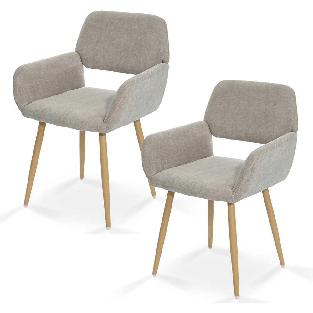 Pack 2 Sillas Comedor Sitial Cromwell Beige