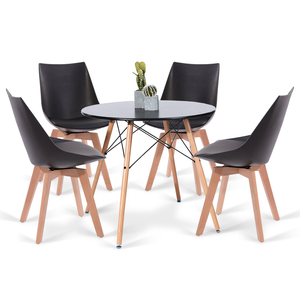 Comedor 4P Eames 80X74 + Sillas Otawa