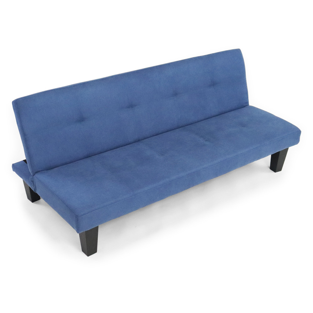 Futón Harper Azul 165x67x70