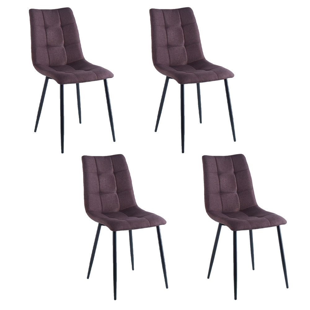 Pack 4 Sillas de Comedor Dunas Café