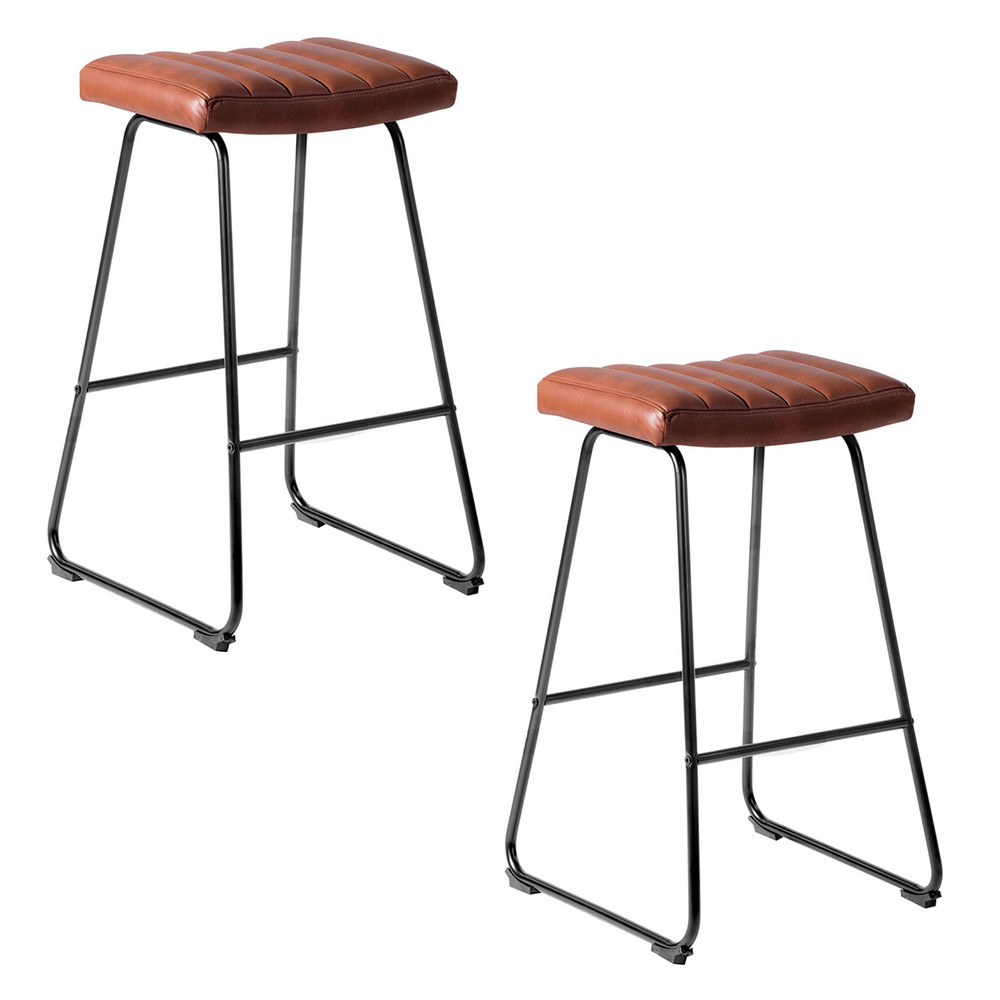 Pack de 2 Pisos de Bar Acolchados Taburetes Café