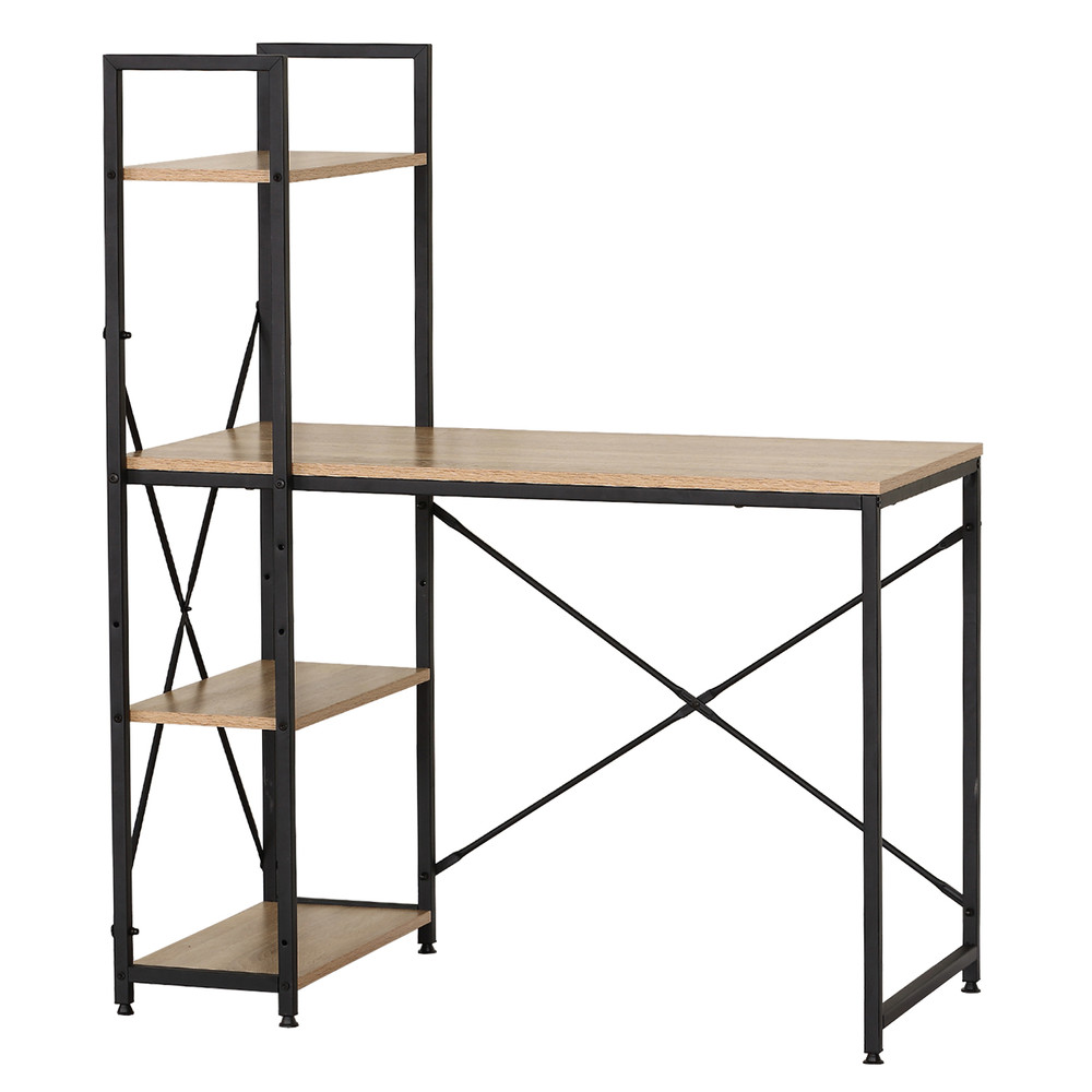 Escritorio Industrial Iron con repisas 100x52x120 cm