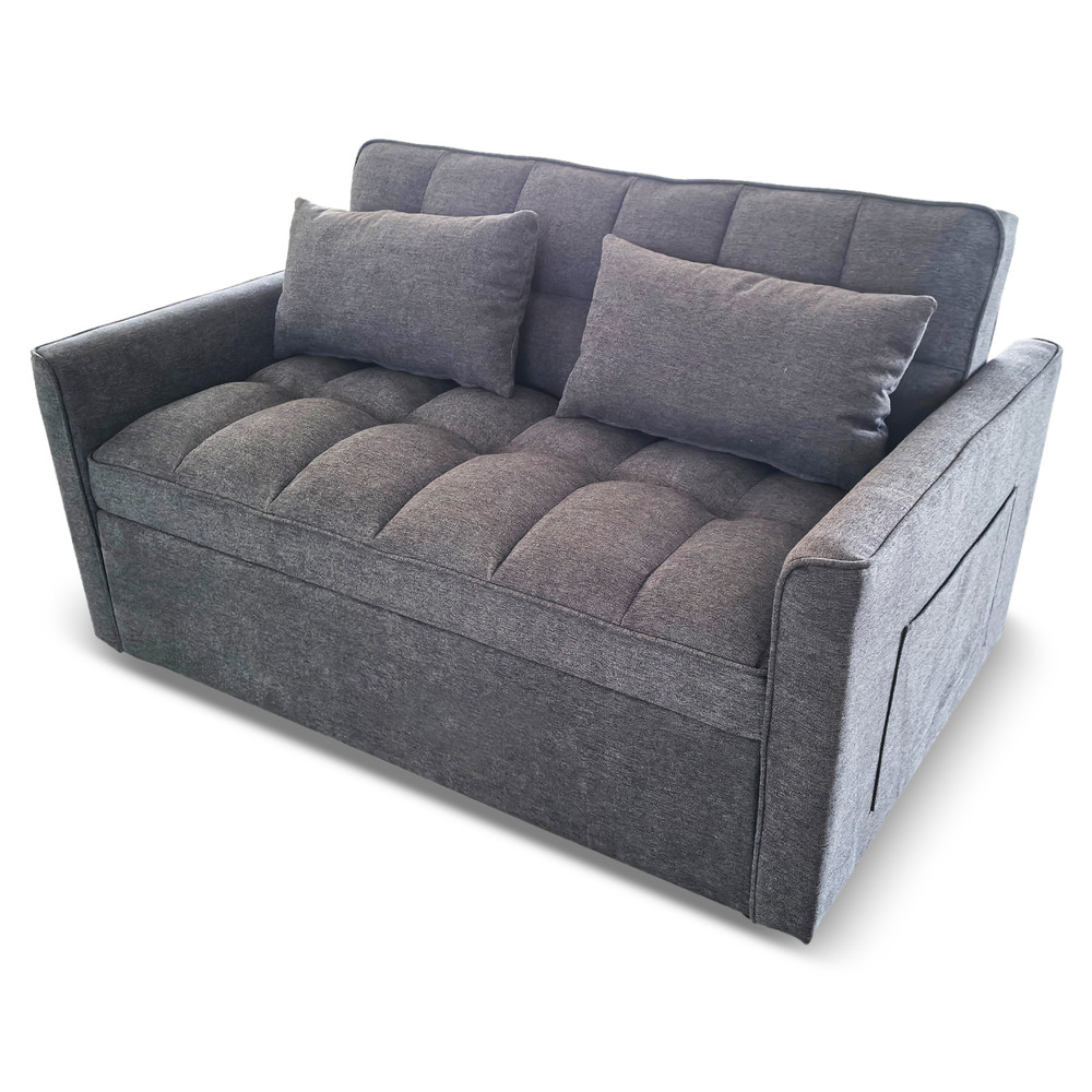 Sofa Cama Gris Oscuro