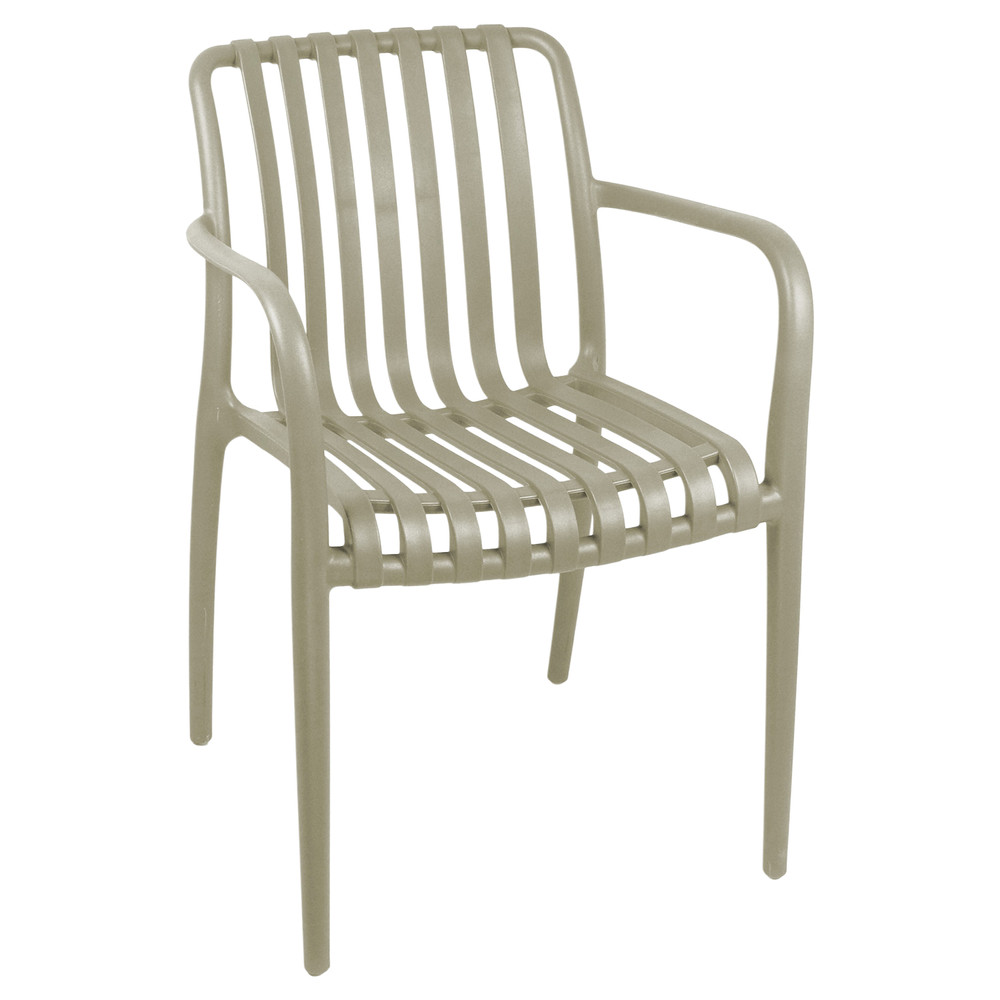 Silla Terraza Plástica Giza Taupe