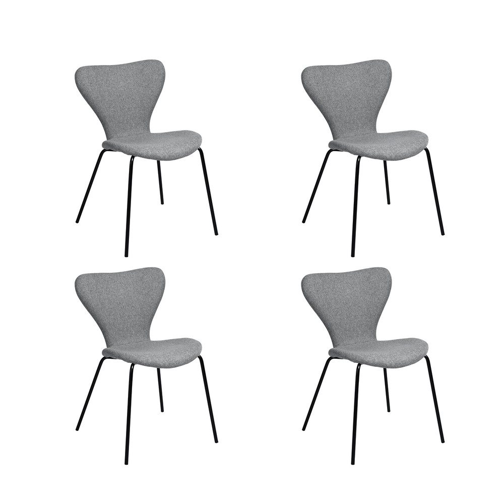 Pack 4 Sillas Comedor Sicodelia Gris