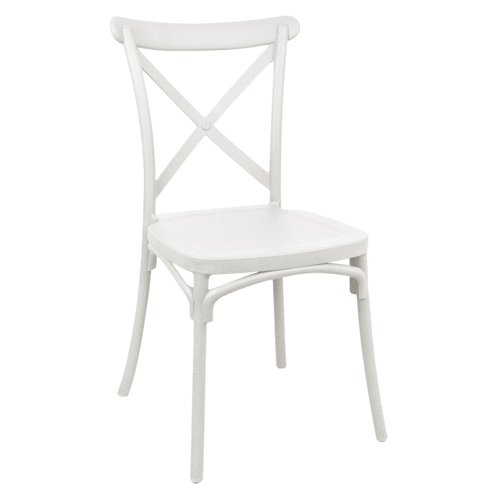 Silla Terraza Plástica Petra Blancas