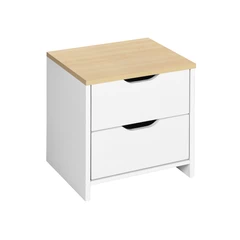 Velador de Dormitorio con 2 Cajones