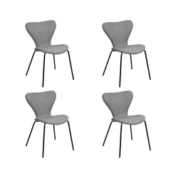 Pack 4 Sillas Comedor Sicodelia Gris