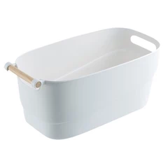 Canasto 5 Lt Retro Blanco