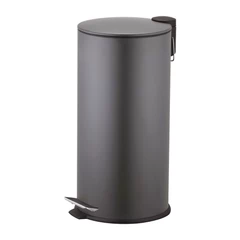 Basurero 27 L Acero Gris
