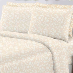 Juego de Sábanas de Microfibra King Size Flores