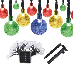 Guirnalda Solar Burbuja Luces LED Navidad Colores
