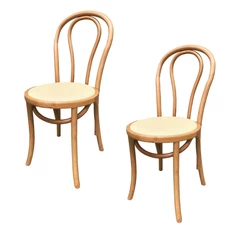 Pack 2 Sillas de Comedor Round Back Cerezo