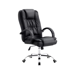 Silla de Oficina Ejecutiva Respaldo Acolchado Negro