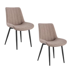 Pack 2 Silla Comedor Sitial Dorianna Beige