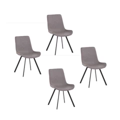 Pack 4 Sillas de Comedor Charly Gris