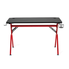 Escritorio Gamer con Soporte para Audífonos Rojo