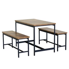 Comedor 4 personas 60x75x110 cm Industrial
