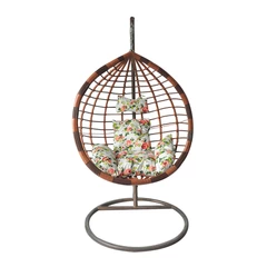 Silla Colgante de Ratán café