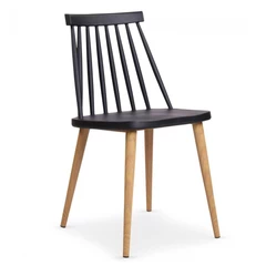 Silla Clásica Comedor Windsor - Negro