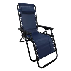 Reposera Reclinable Para Patio Azul