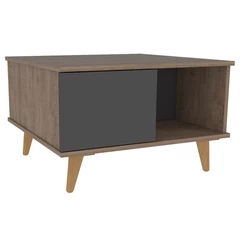 Mesa De Centro Salem Miel - Plomo
